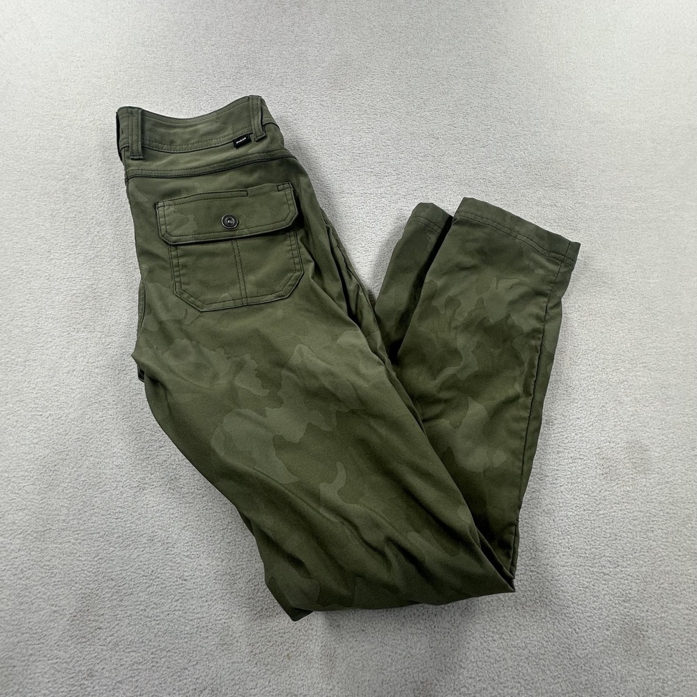 PrAna Pants Halle II Womens 4 Green Camo Bootcut Standard Fit Performance Hiking